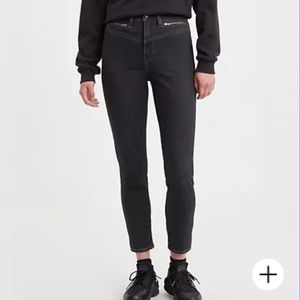 Levi’s 721 High-Rise Zip Front Skinny Ankle Jeans